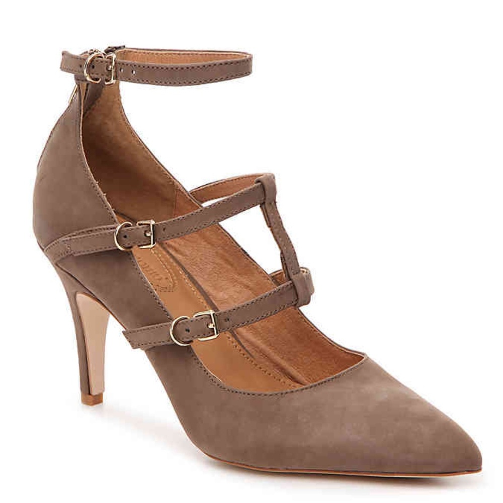 Corso Como Carter Strappy Pump Mid-Brown Nubuck 9